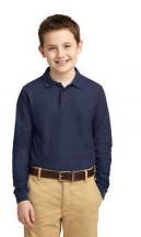 Port Authority� Youth Long Sleeve Silk Touch� Polo